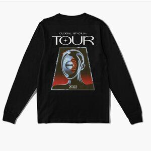 The Weeknd - 2022 After Hours Till Dawn Tour Merch Long Sleeve Tee | XL | Black